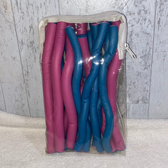 Unbranded Other - Twist foam curlers package of 18 2 sizes blue & Pink hair accessories curls